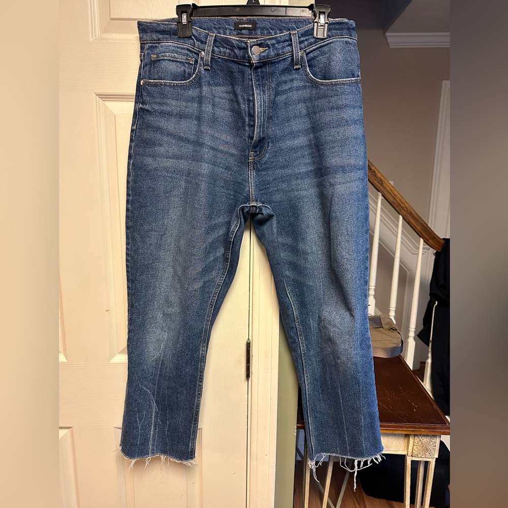 Women’s Express Modern Straight Super High Rise Jeans size 12R